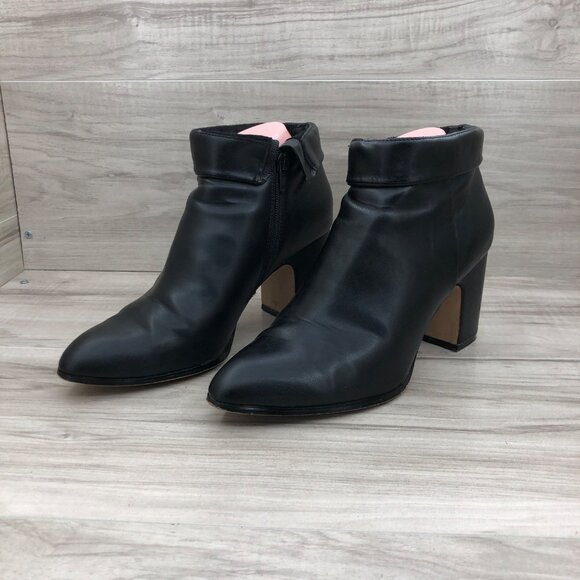 BCBGeneration Ankle Boots Women's 9 Stein Black Side Zip Booties - Picture 3 of 10